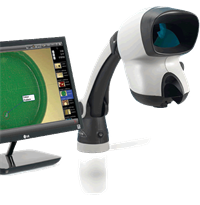 Mantis Elite Cam stereo inspection microscope with monitorpx