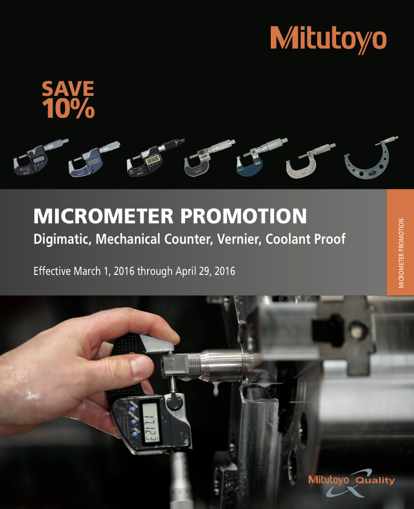 Mitutoyo Micrometer Promotion