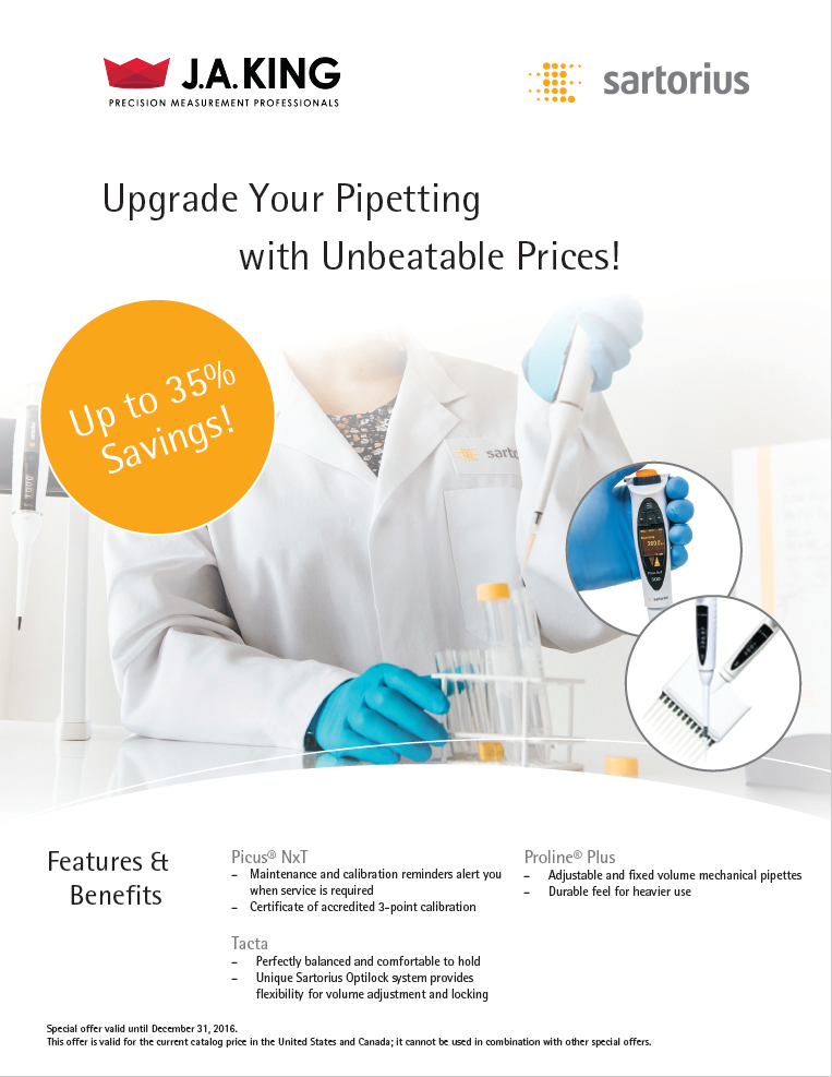 Sartorius Pipette Promo