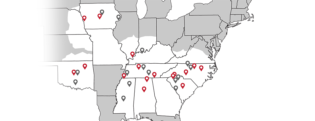 J.A. King Locations