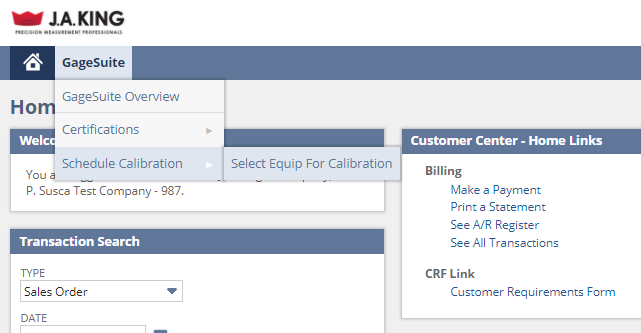 GageSuite View - Menu