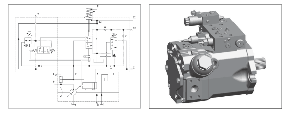 schematic for open circuit hydraulic pump