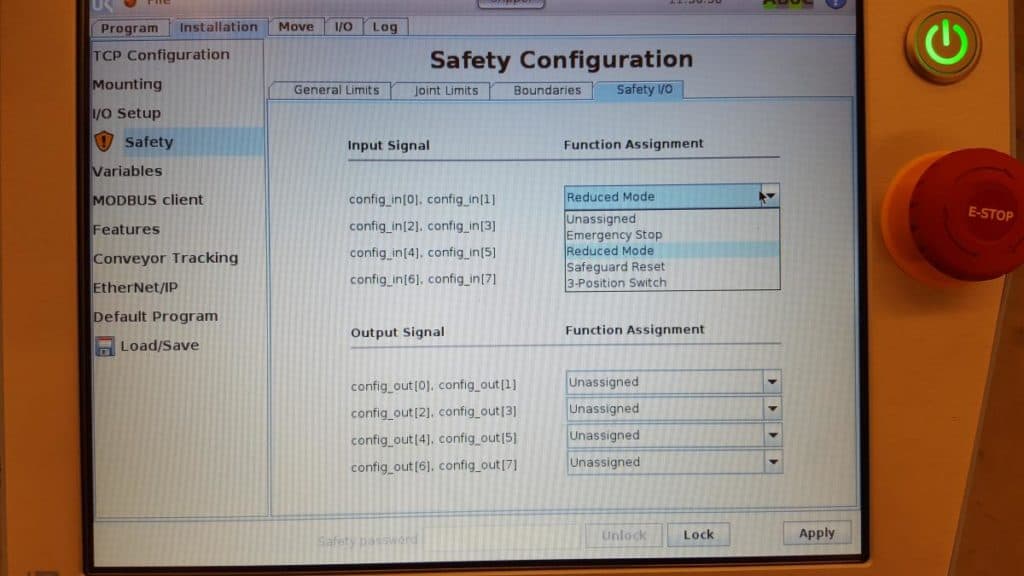 Implementing the Omron OS32C Safety Scanner with Universal Robots 12