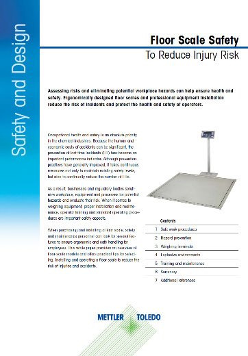 Floor Scale Safety: To Reduce Injury Risk in the Chemical Industry and Beyond 2