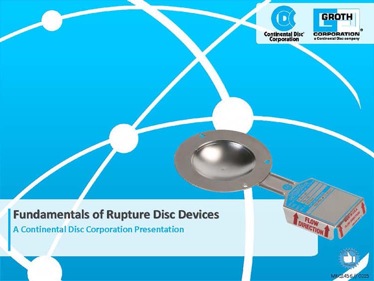 Fundamentals Of Rupture Disk Devices From CDC & CrossCo