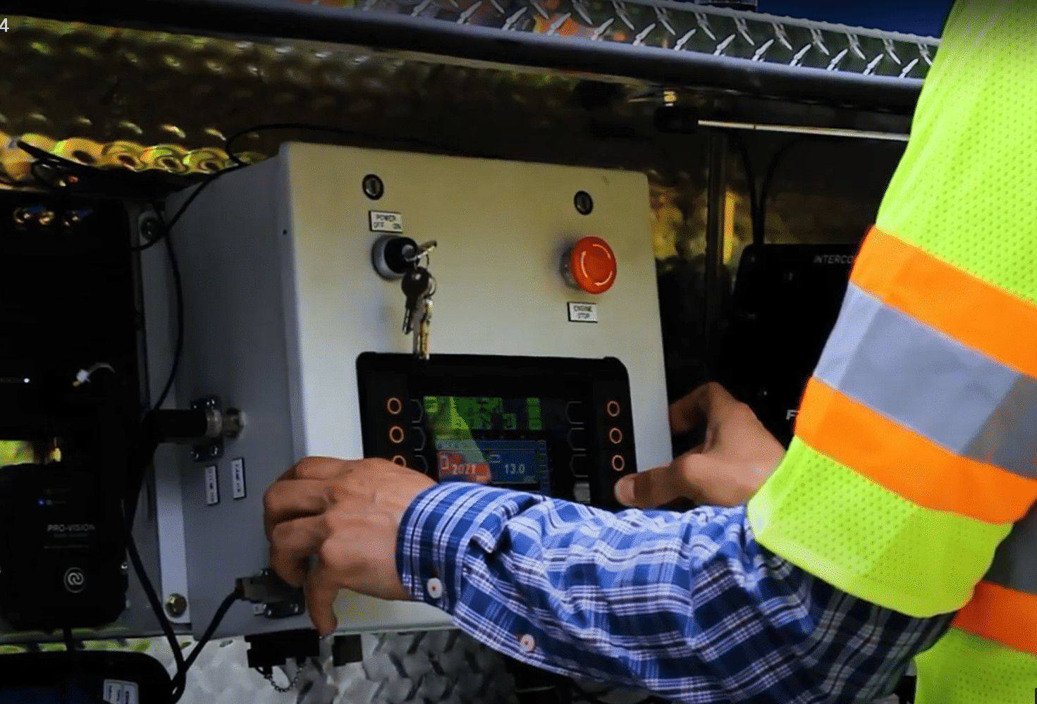 electric control system with operator