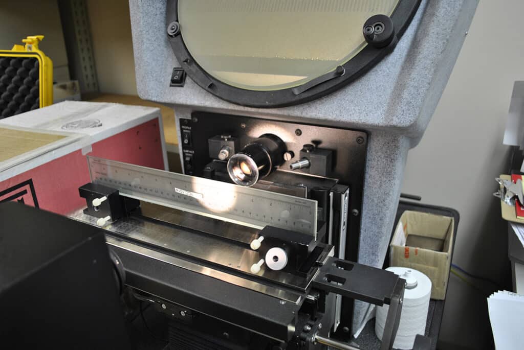 Optical Comparator Calibration 2