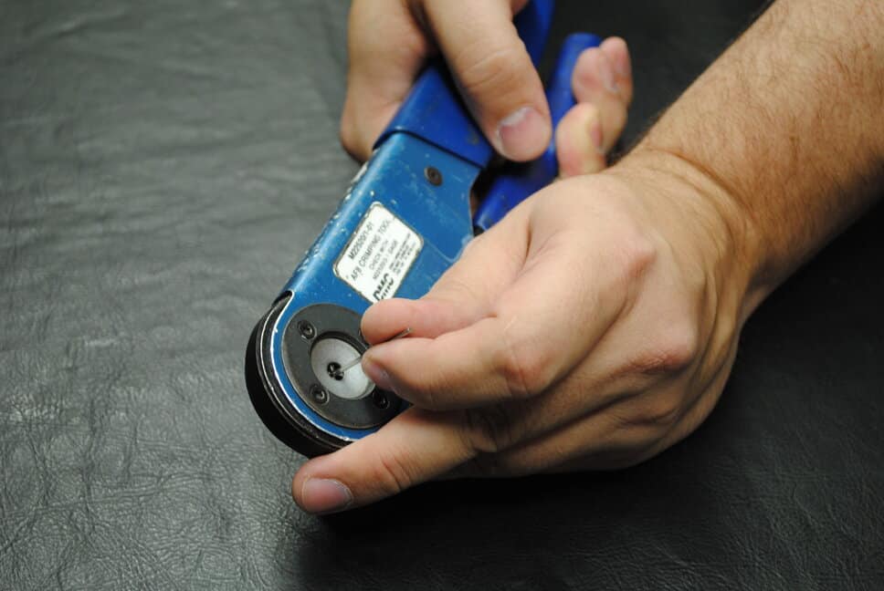 crimper calibration procedure performed by cross