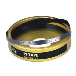 pi tape measure for calibration