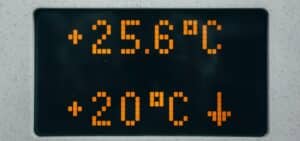 digital thermometer temperature screen
