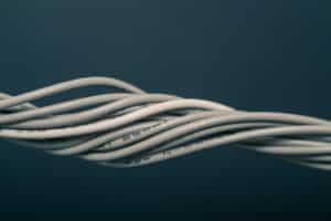 electrical wires entwined