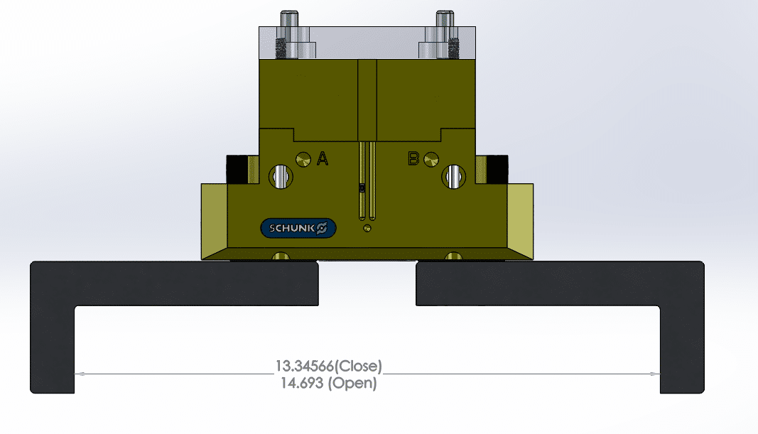 PGN-160 to FANUC Robot Wrist Interface (Custom Finger Design) 1