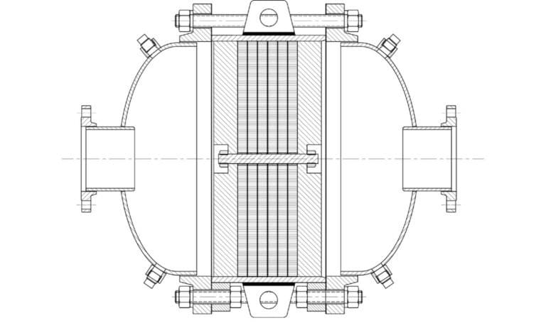 flame arrester with flame bank groth