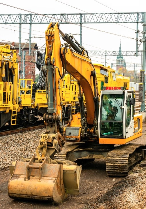 construction equipment manufacturing in process