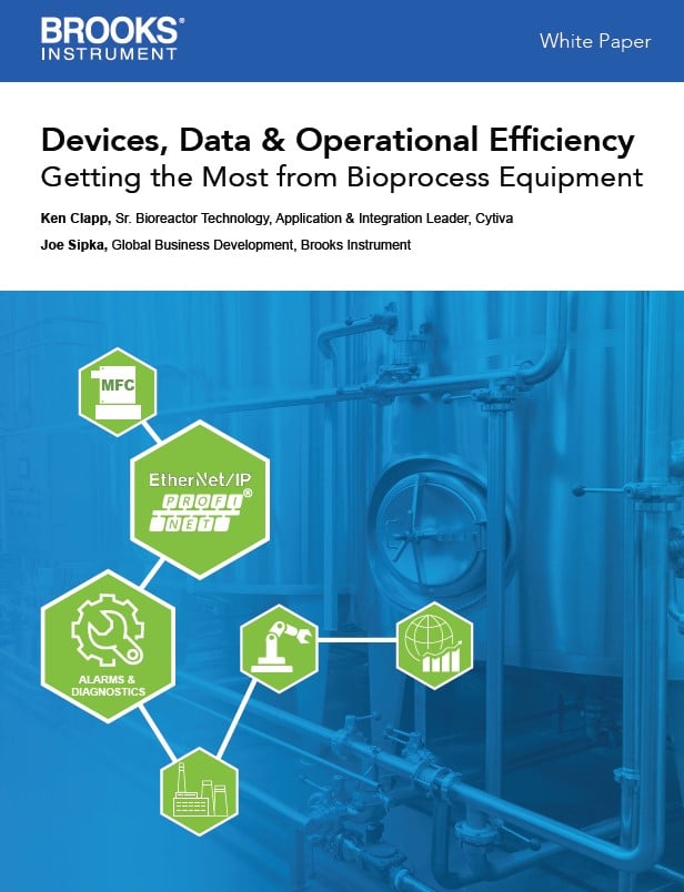 Brooks Instrument White Paper: Devices, Data & Operational Efficiency Getting the Most from Bioprocess Equipment 1