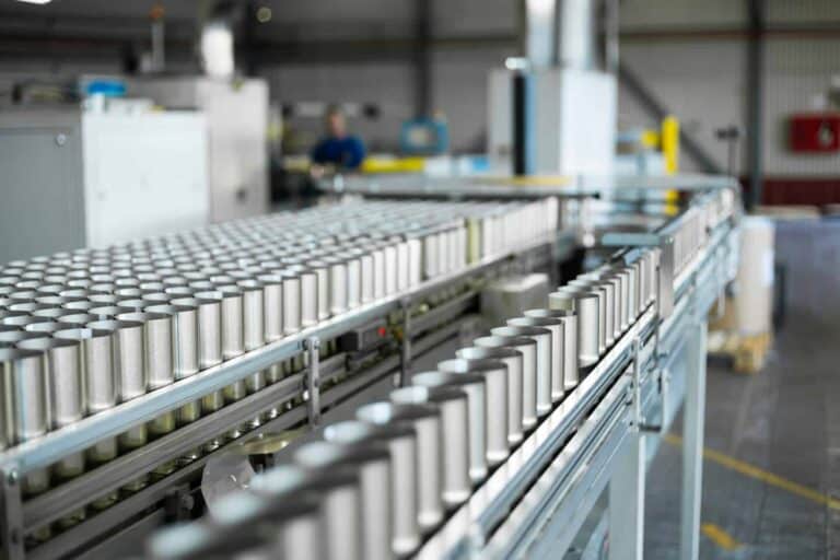 production line using servo drive automation