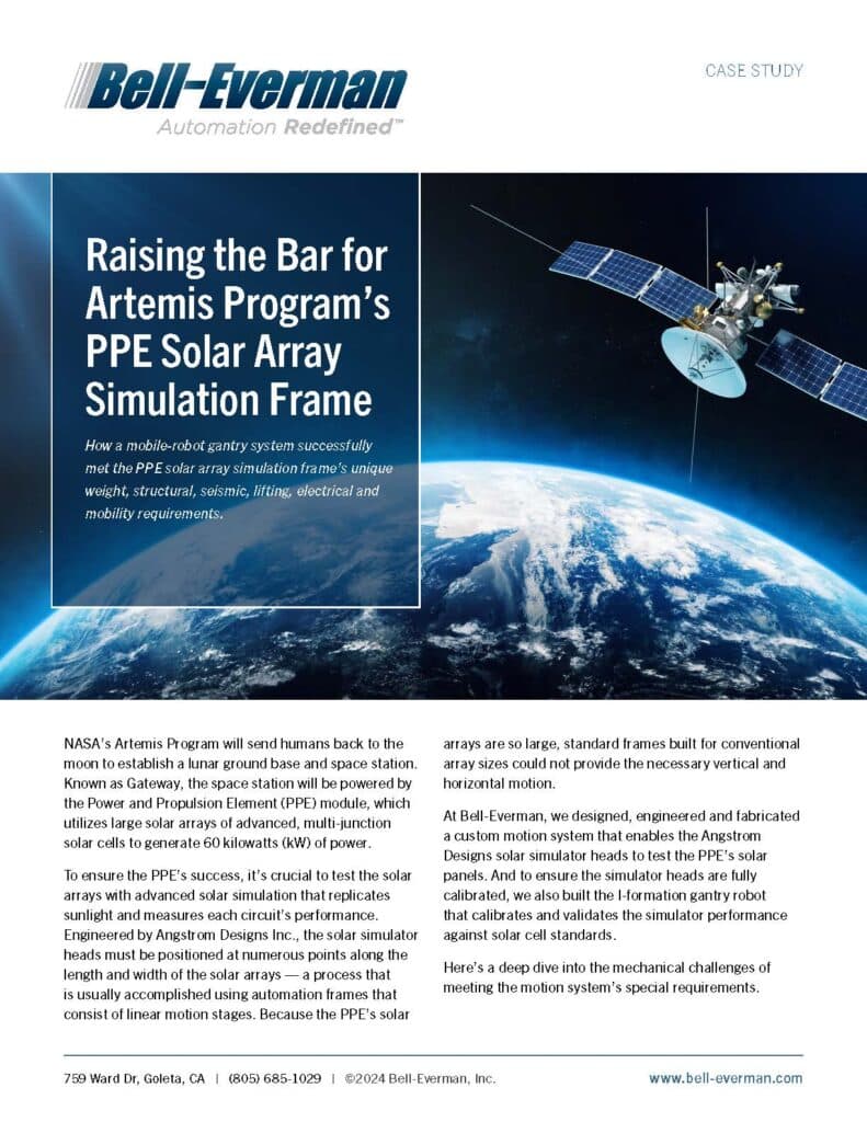 Bell-Everman Case Study: Optimizing Solar Array Testing for NASA’s Artemis Program 1