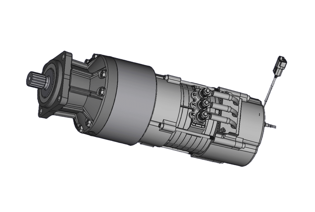 gearbox for heavy duty work machine