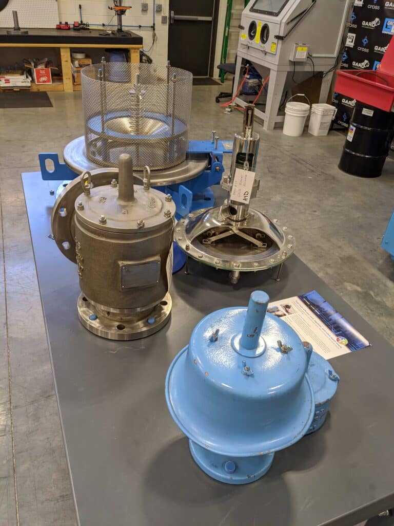 repaired valves at the groth GARD center cross