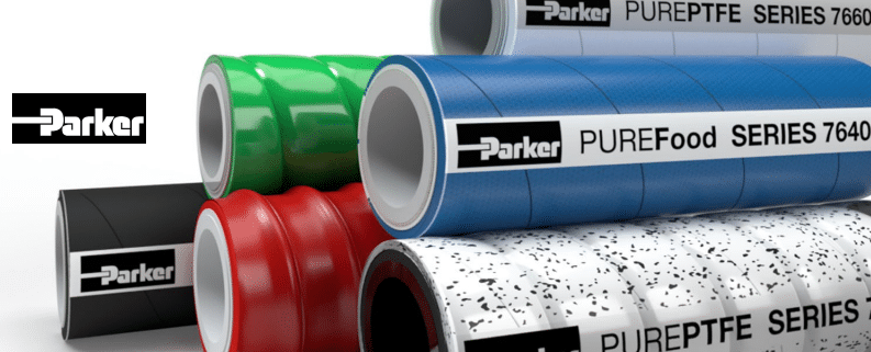 parker pure hose assemblies for food and beverage