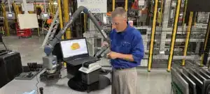 onsite inspection with portable CMM arm for manufacturers