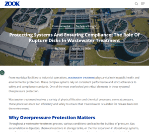 ZOOK Resource: The Role of Rupture Disks in Wastewater Treatment 1
