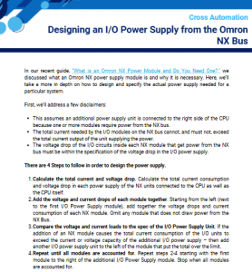 Designing an IO Power Supply from the Omron NX Bus-thumb