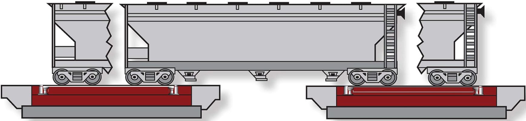 Fairbanks 2000 Series Single Draft Diagram - Side View Cutaway