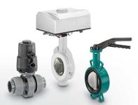 Butterfly valves in plastic and metal