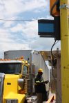truck scale in action