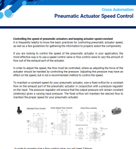 Pneumatic Actuator Speed Control-thumb