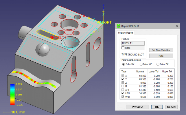 QxSoft CMM Manager Dimensioning and Reporting