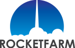 RocketFarm logo blue