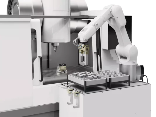 SCHUNK Automatic Jaw Quick-Change System - BSWS-R - Machine Tending Application