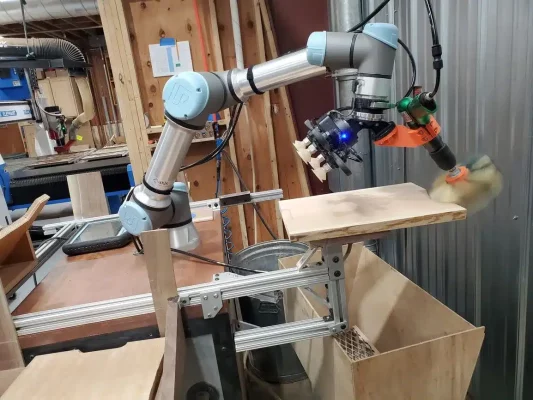 UR5e Collaborative Robot - Application - Woodwork
