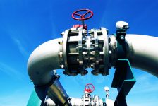 industrial valve with actuator
