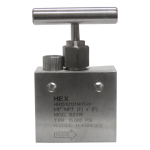 hex needle and ball valves